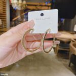 Zircon Round Drop Hoops Pair