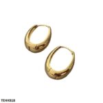 Oval Ear Hoops Pair - Image 3