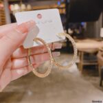 Zircon Round Drop Hoops Pair - Image 3