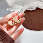 Oval Ear Hoops Pair - Image 2